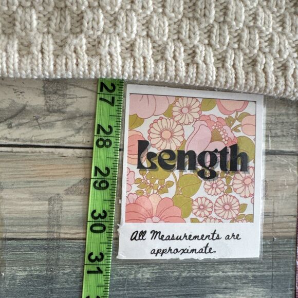 Cream Chunky Knit Cowl Neck Sweater Women’s Small Soft Pullover Fall Cozy - Picture 10 of 12